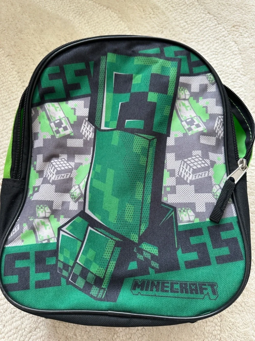 Minecraft Green Creeper Kids Mini Backpack